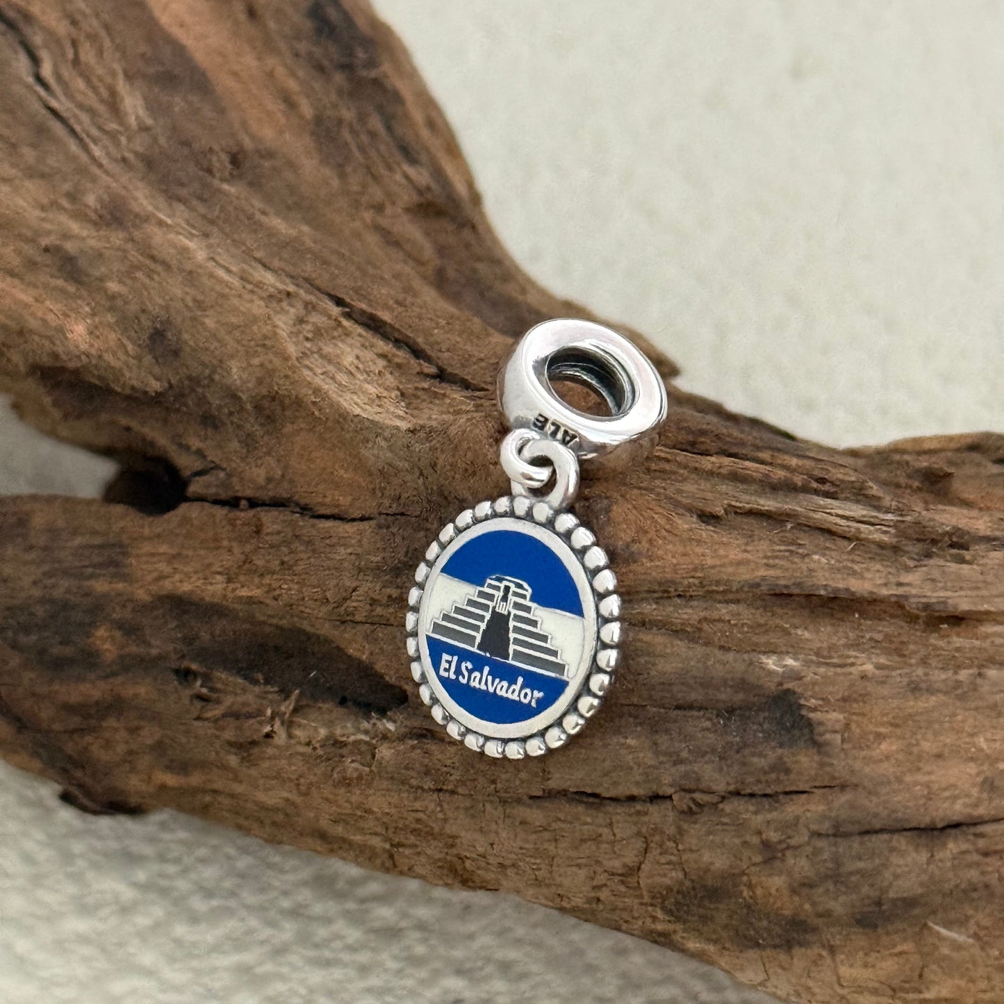 Elsalvador El Tazoumal Maya Ruins Exclusive Dangle 925 Sterling Silver Charm for Pandora Bracelet