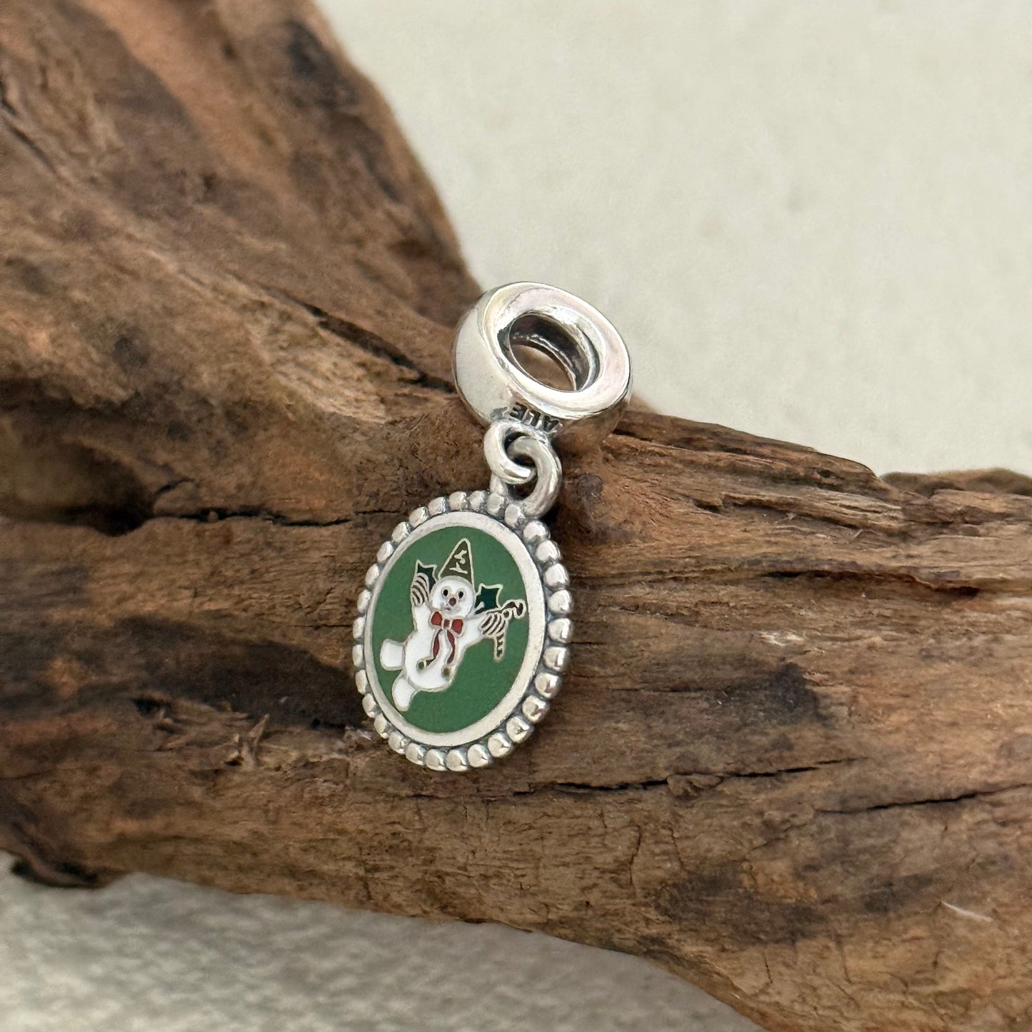 Christmas Snowman Exclusive Dangle 925 Sterling Silver Charm for Pandora Bracelet