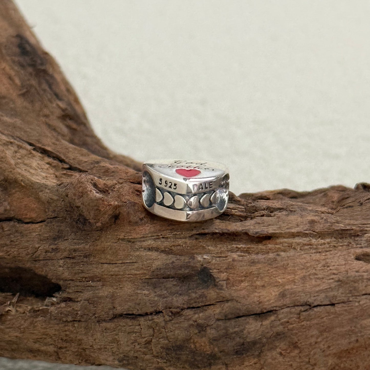 Love God Mother Exclusive Heart Bead Charm for Pandora Bracelet