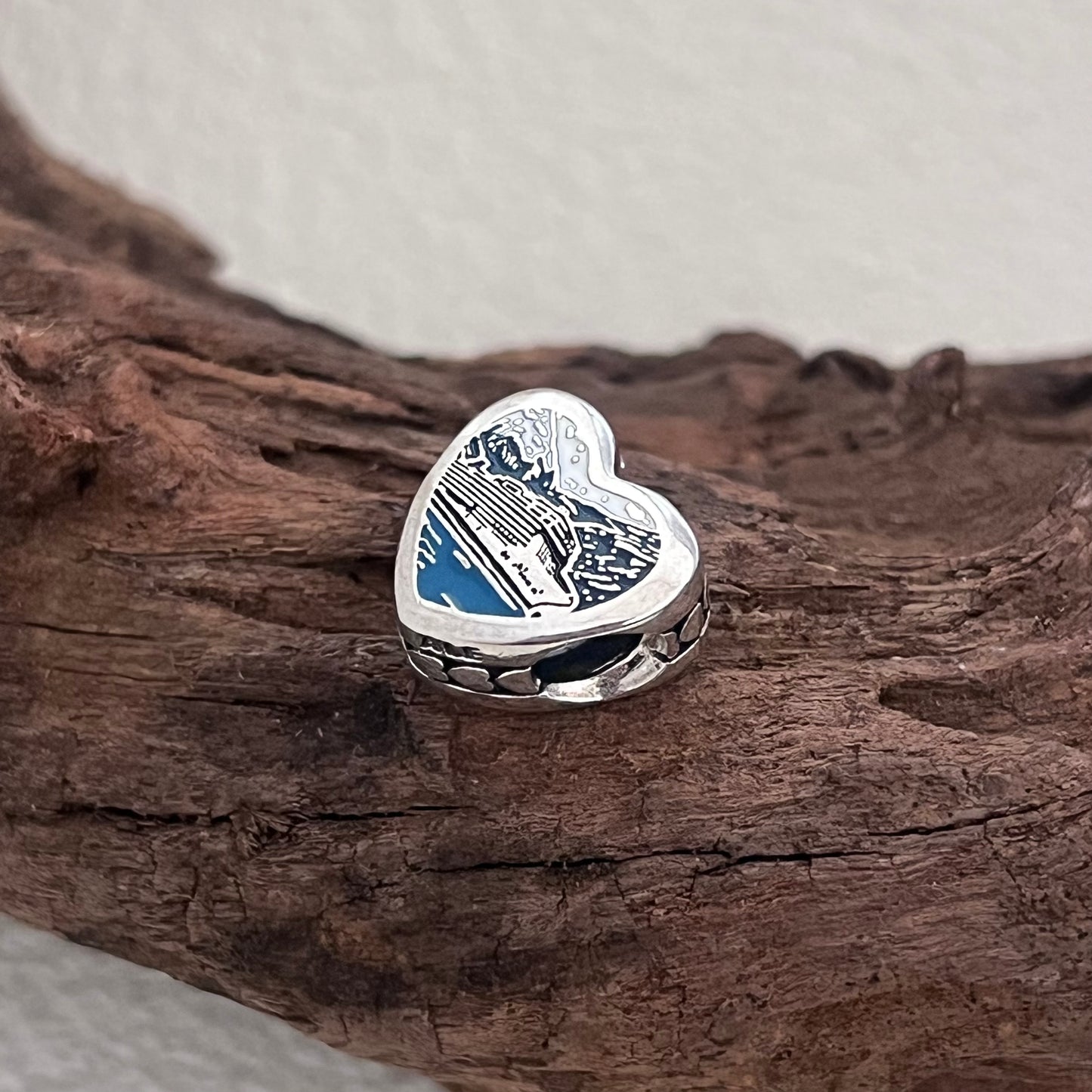 Pandora Alaska Exclusive Heart Bead Charm for Pandora Bracelet