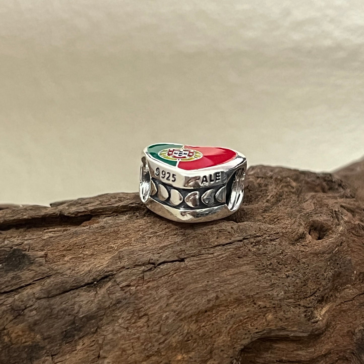 Portugal Flag I Love Portugal Exclusive Heart Bead Charm for Pandora Bracelet