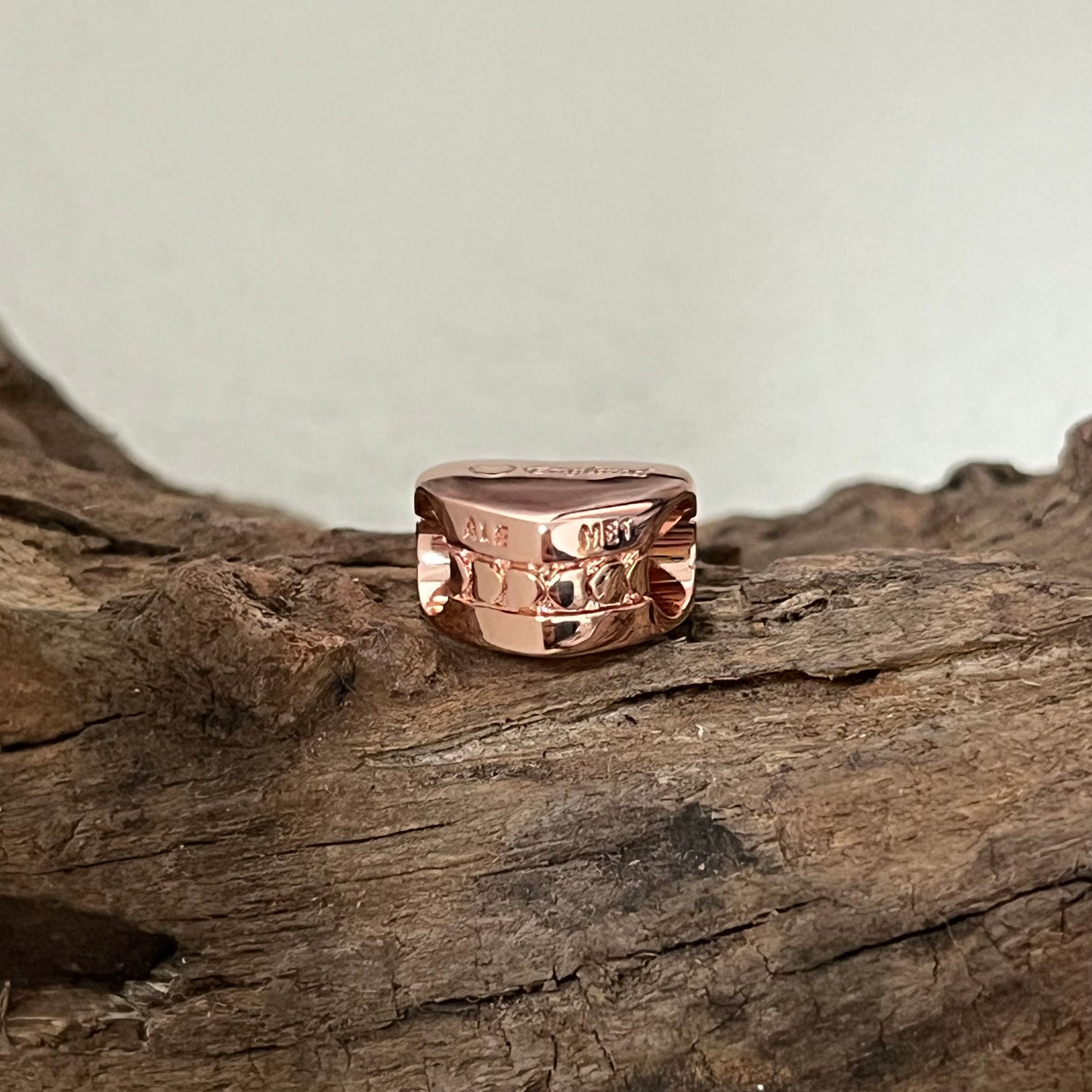 England Exclusive Heart Bead Charm for Pandora Bracelet Rose gold-plated