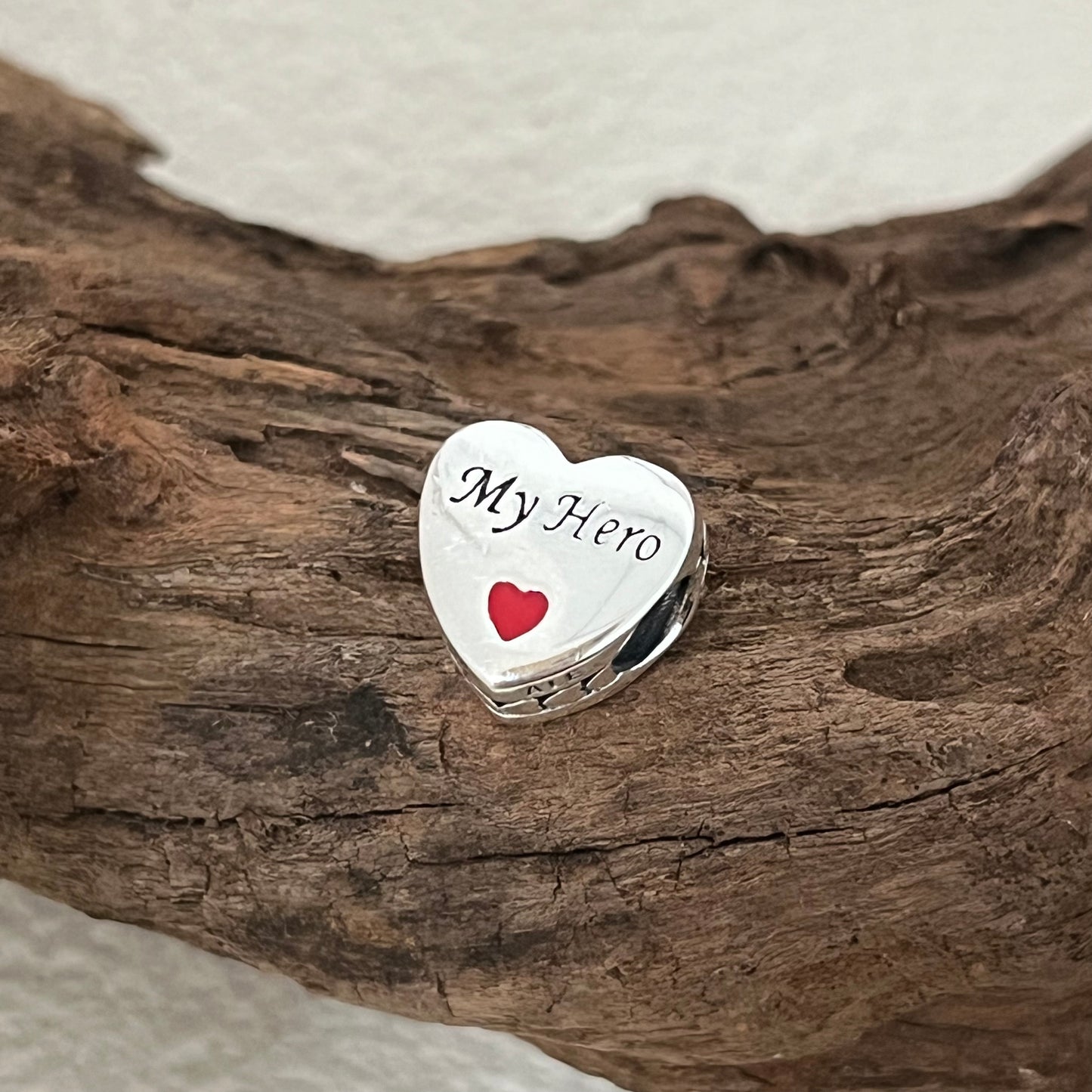 My Hero Exclusive Heart Bead Charm for Pandora Bracelet