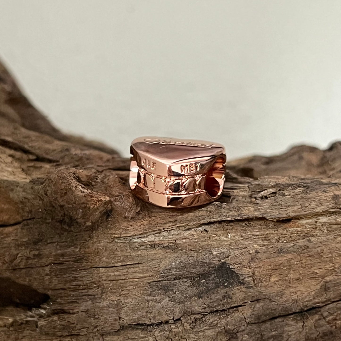 I Love Scotland Exclusive Heart Bead Charm for Pandora Bracelet Rose gold-plated