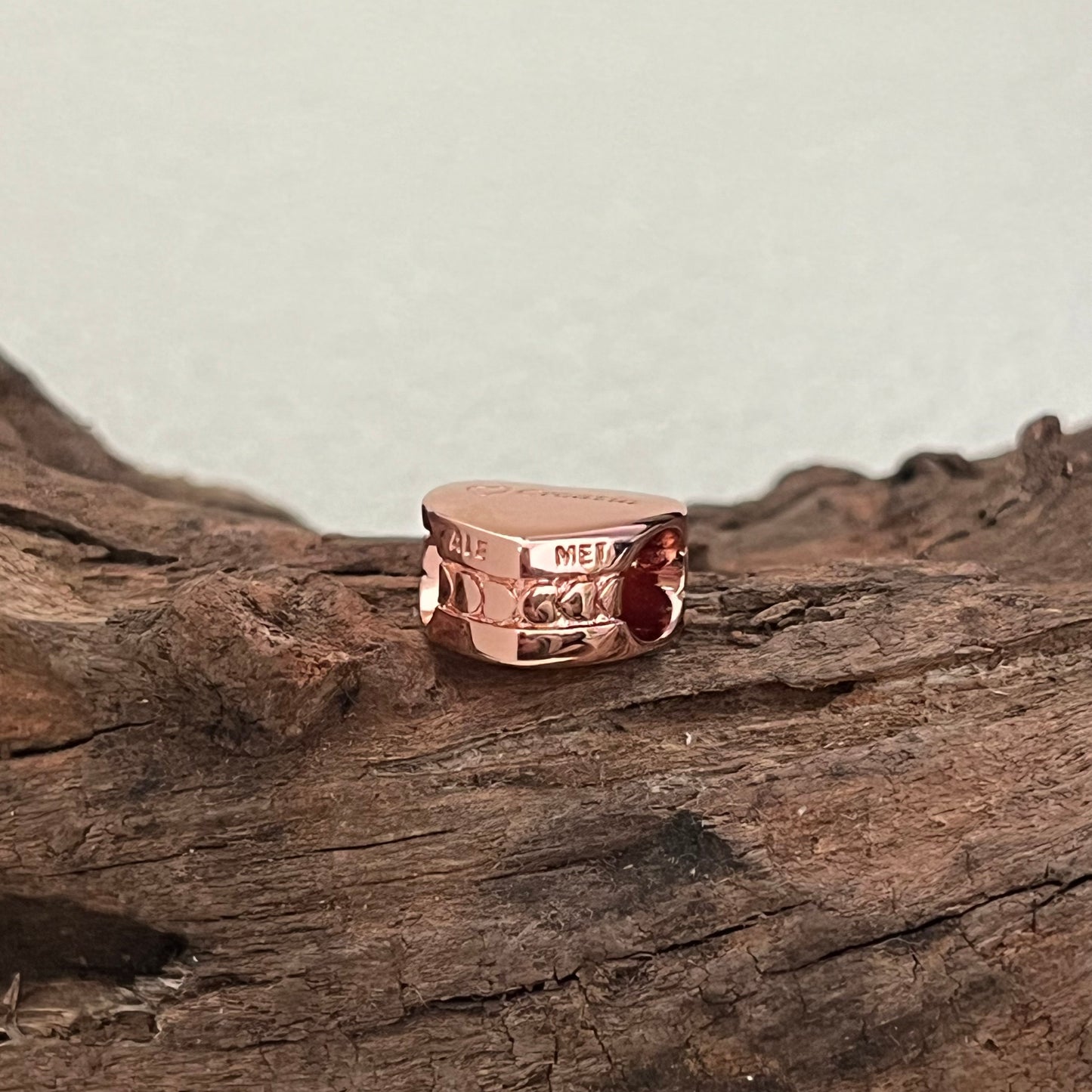 Croatia Exclusive Heart Bead Charm for Pandora Bracelet Rose gold-plated