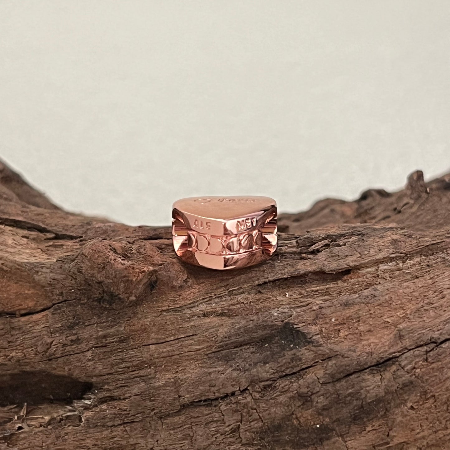 Paris Exclusive Heart Bead Charm for Pandora Bracelet Rose gold-plated