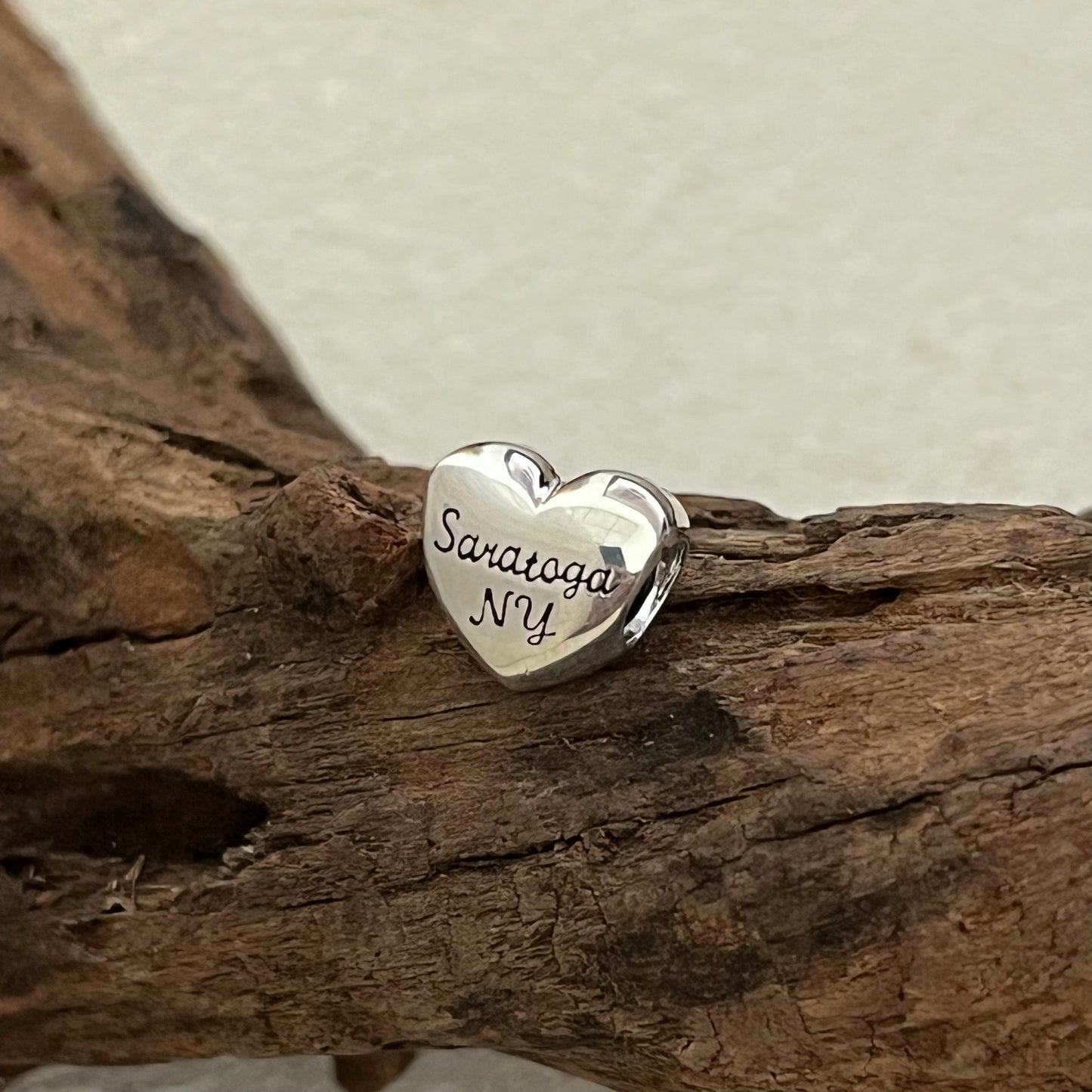 Sanatoga NY Exclusive Heart Bead Charm for Pandora Bracelet