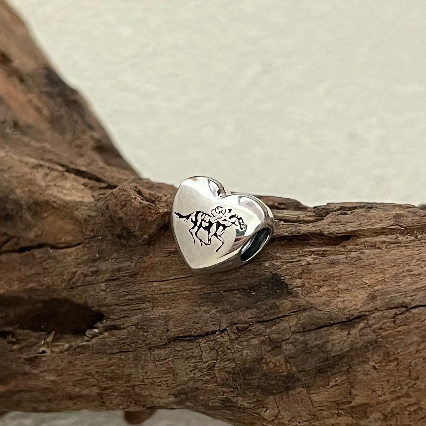 Sanatoga NY Exclusive Heart Bead Charm for Pandora Bracelet