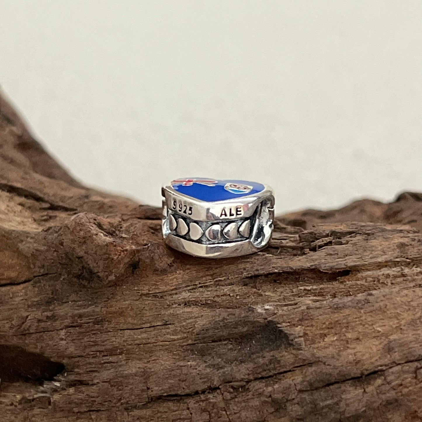 Anguilla Flag Exclusive Heart Bead Charm for Pandora Bracelet