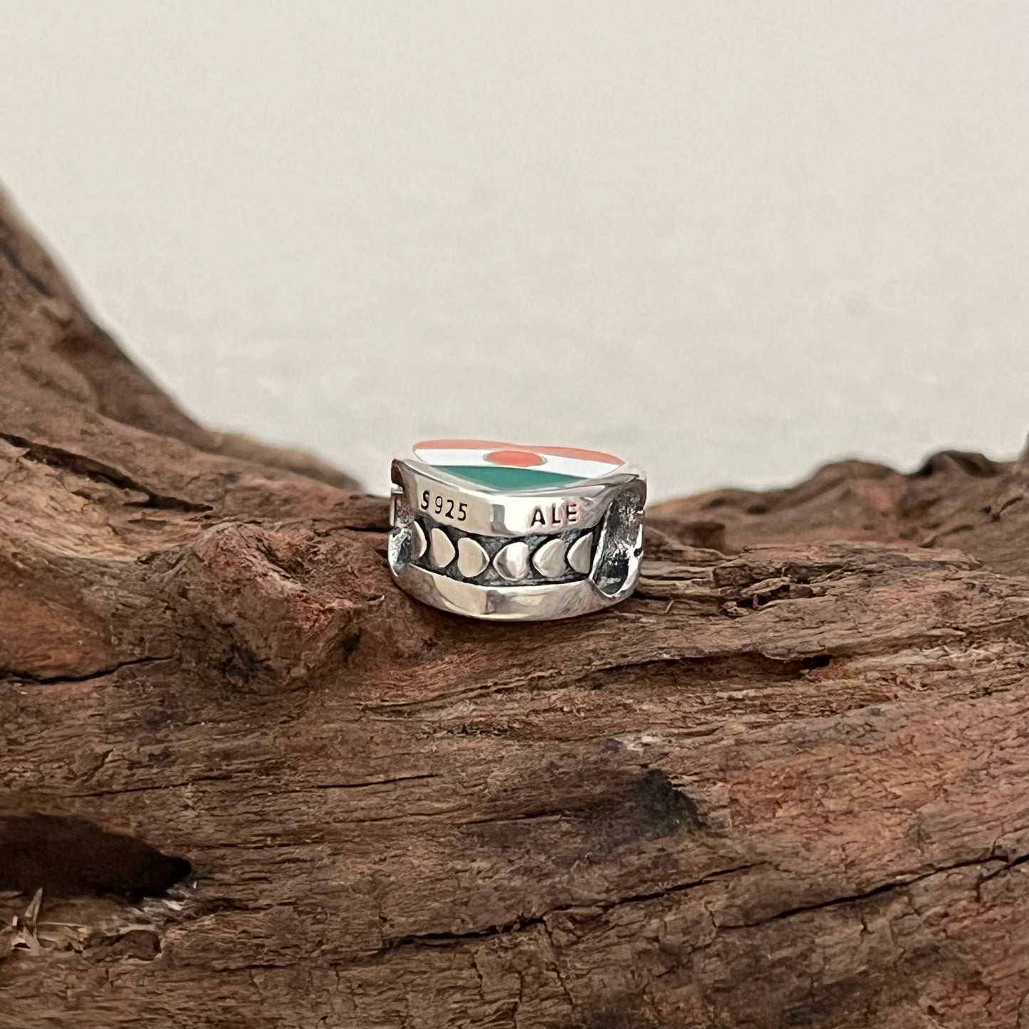 Niger Flag Exclusive Heart Bead Charm for Pandora Bracelet