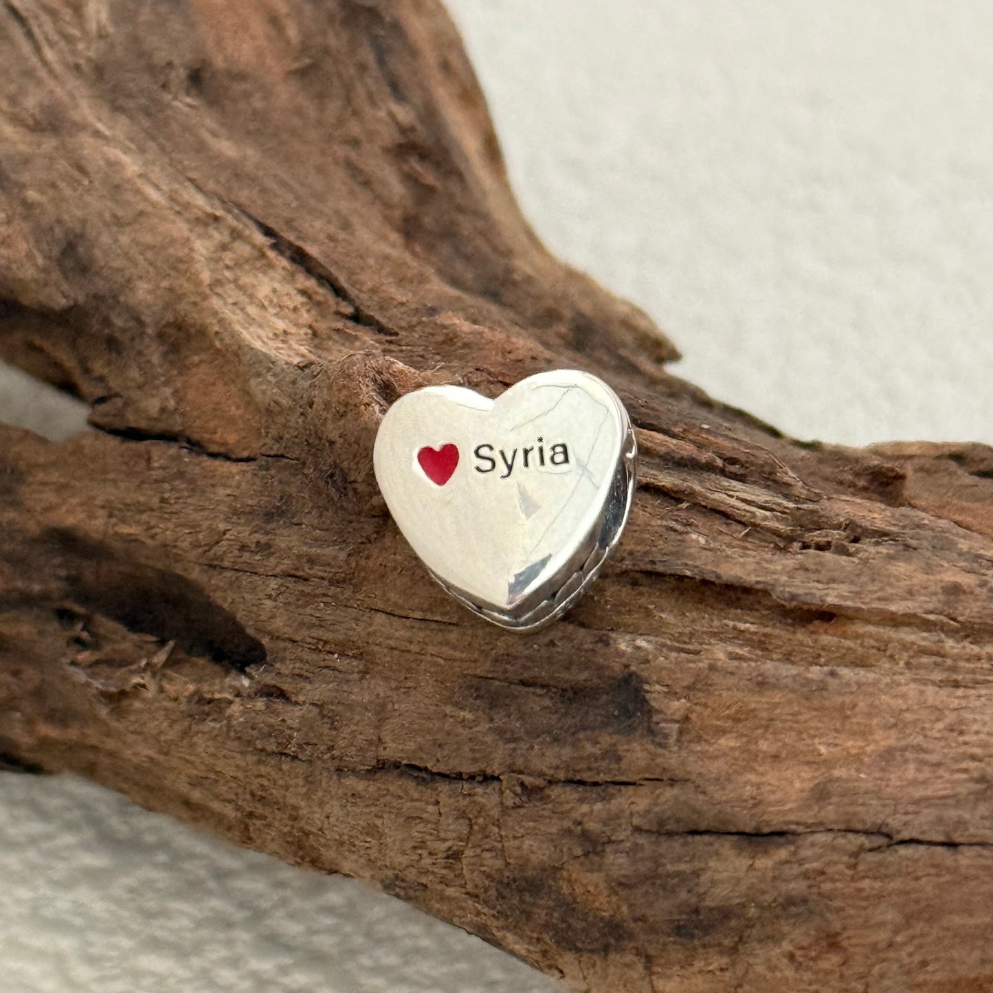 Syria Exclusive Heart Bead Charm for Pandora Bracelet