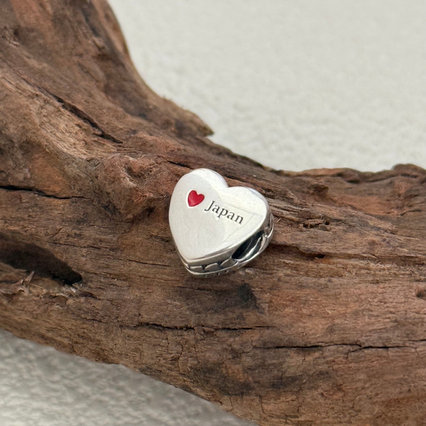 Japan Flag Exclusive Heart Bead Charm for Pandora Bracelet