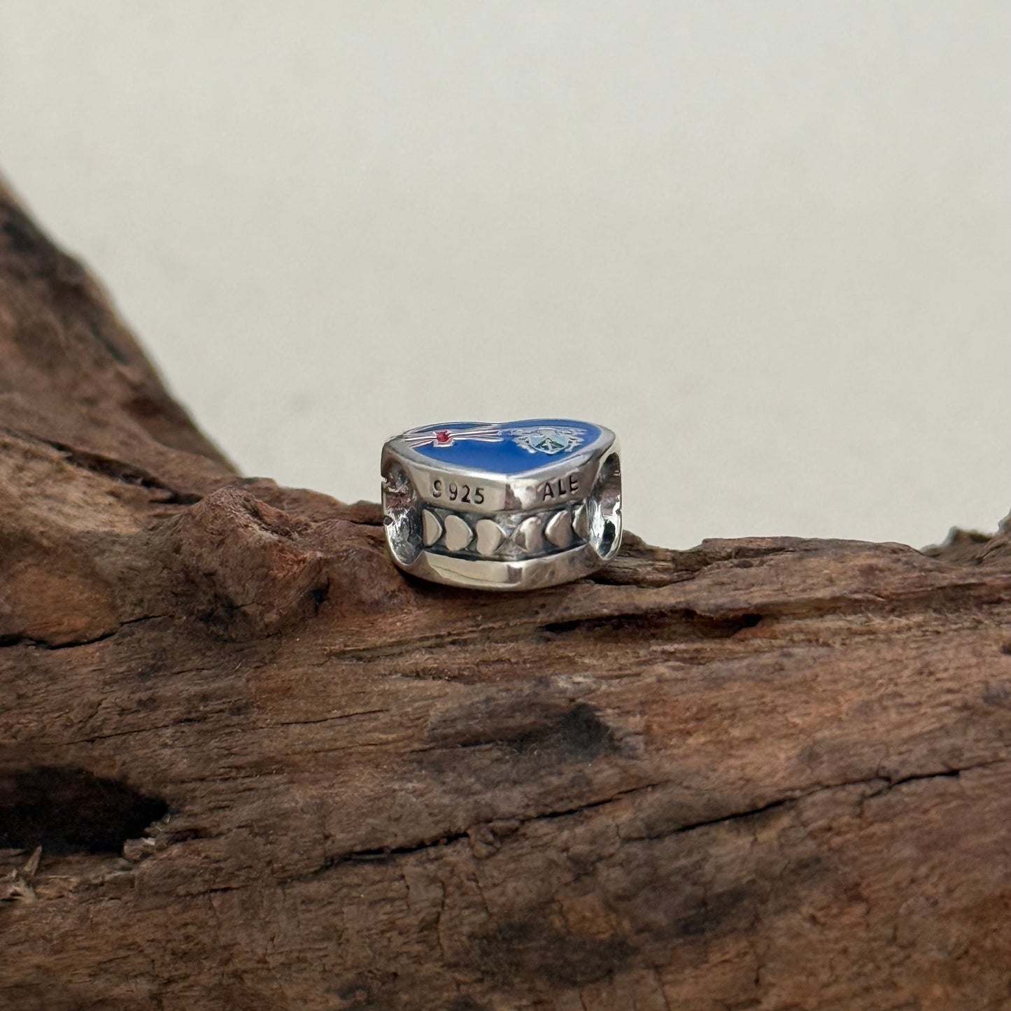 Pitcairn lslands Flag Exclusive Heart Bead Charm for Pandora Bracelet