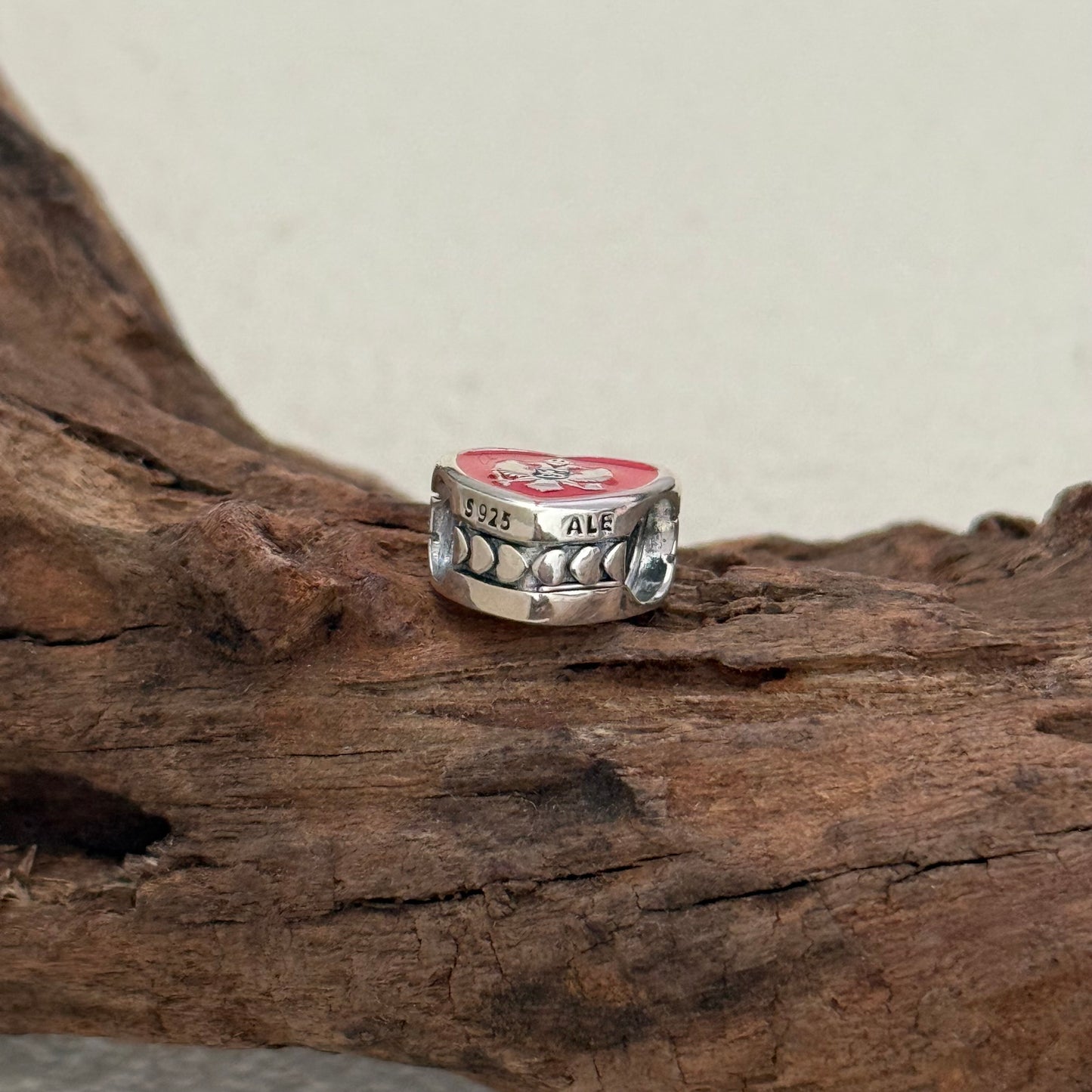 Montenegro Flag Exclusive Heart Bead Charm for Pandora Bracelet