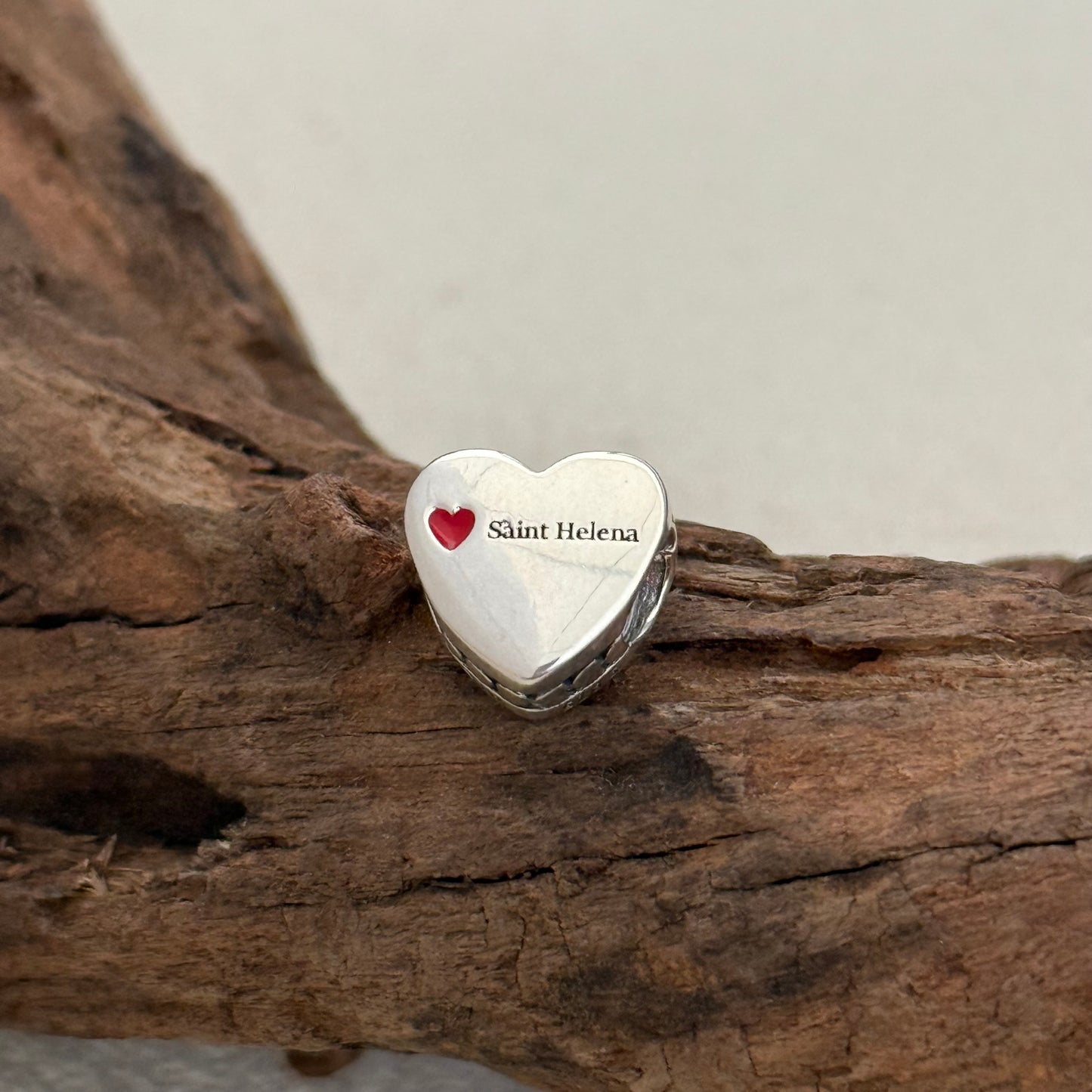 Saint Helena flag Exclusive Heart Bead Charm for Pandora Bracelet