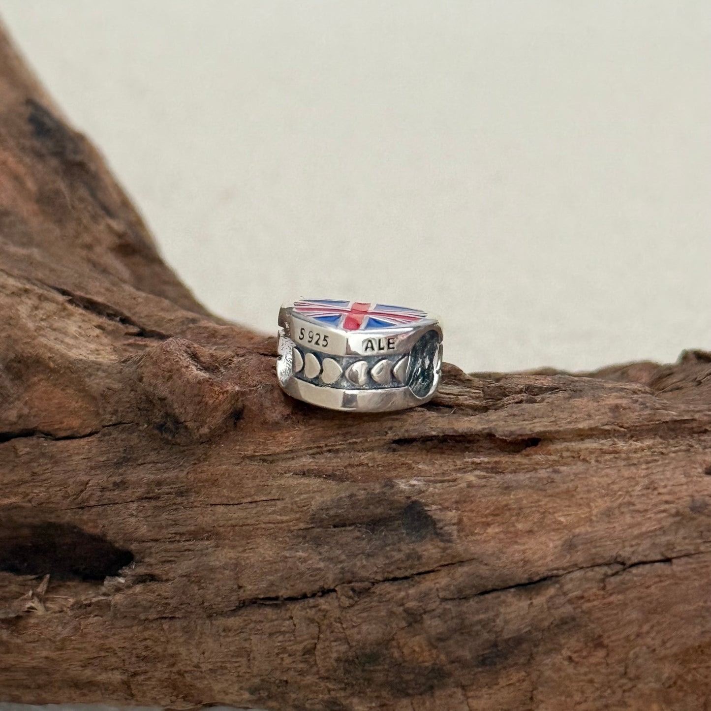 England Flag Exclusive Heart Bead Charm for Pandora Bracelet