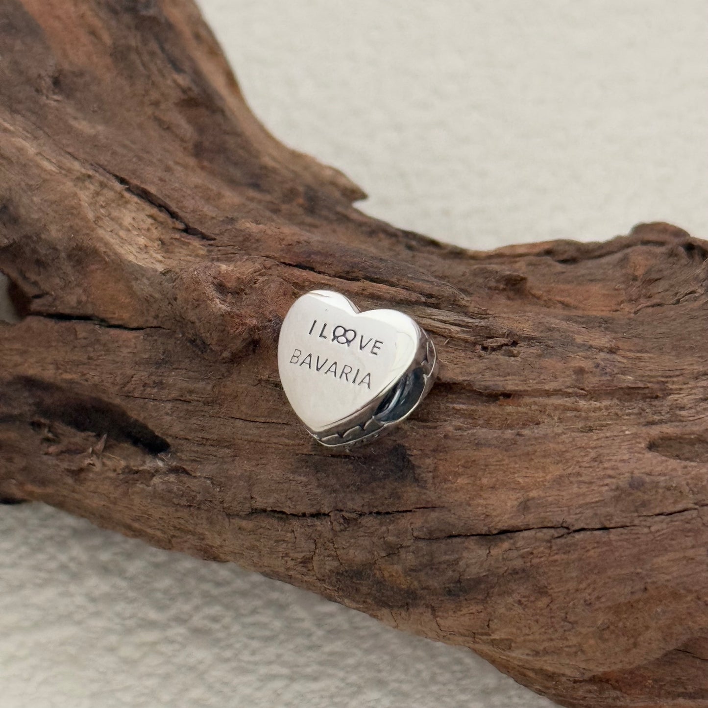 I Love Bavaria Exclusive Heart Bead Charm for Pandora Bracelet