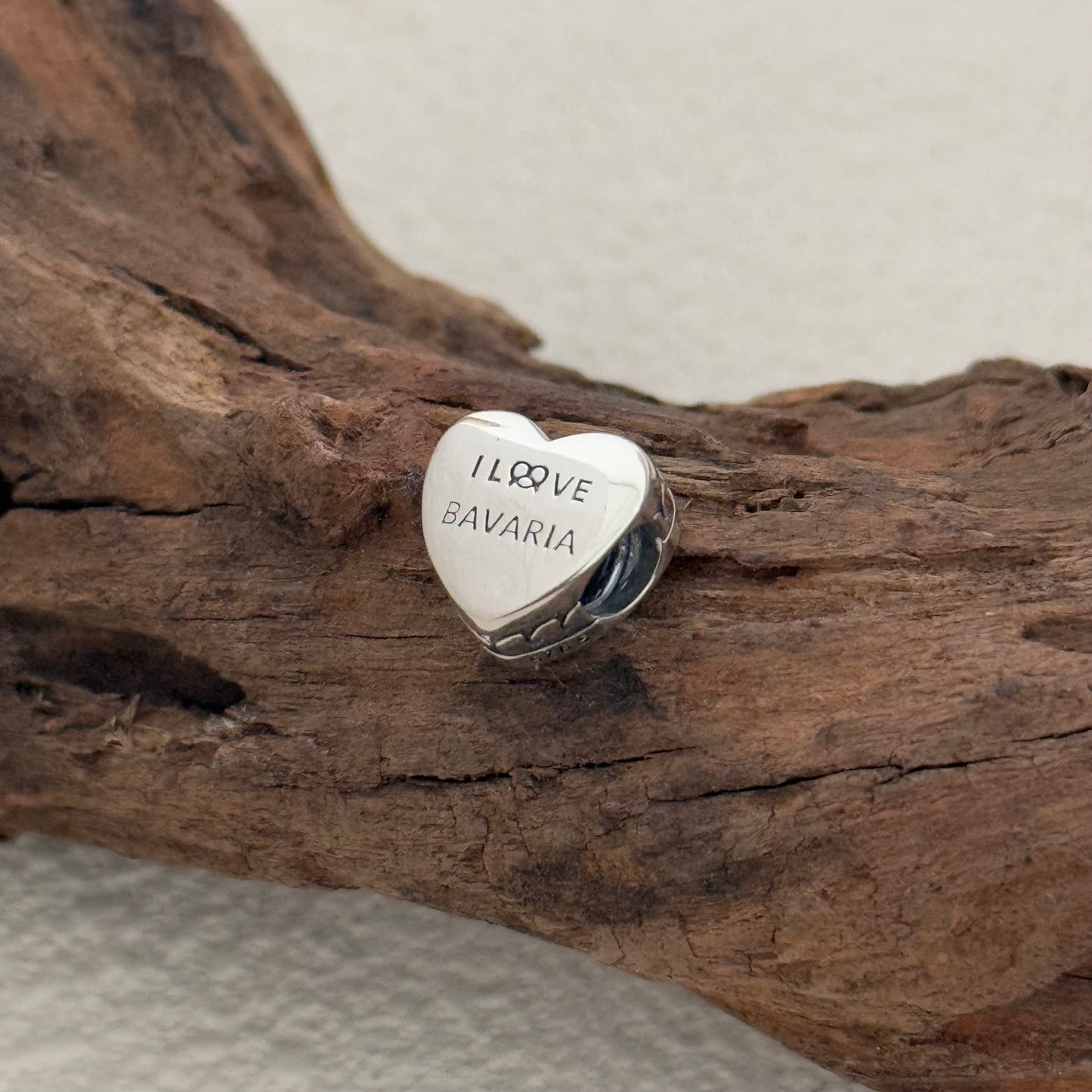 I Love Bavaria Exclusive Heart Bead Charm for Pandora Bracelet