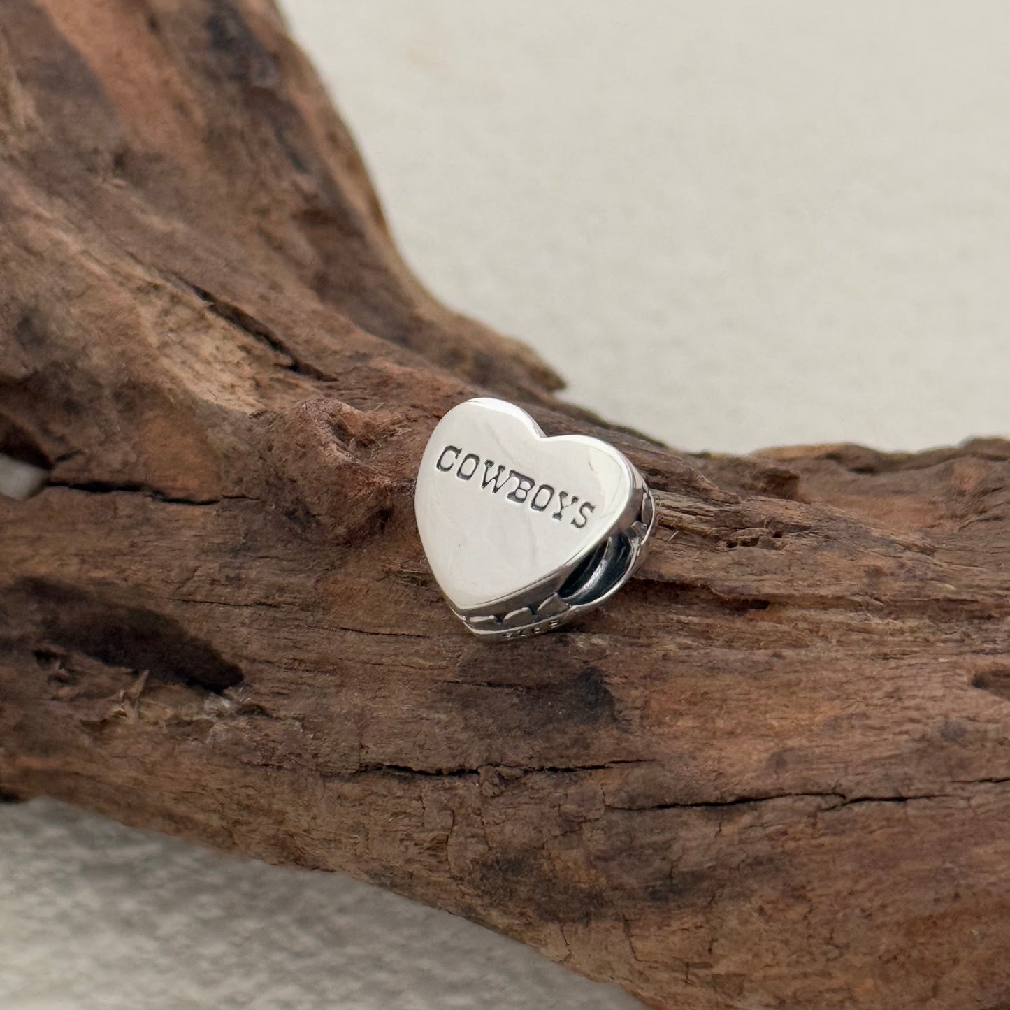 Dallas Cowboys Exclusive Heart Bead Charm for Pandora Bracelet