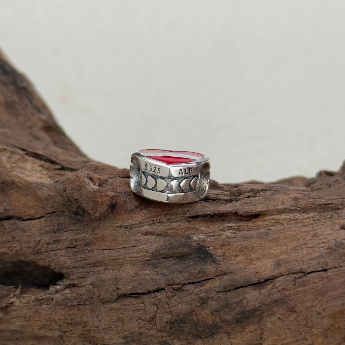 Latvia Flag Exclusive Heart Bead Charm for Pandora Bracelet
