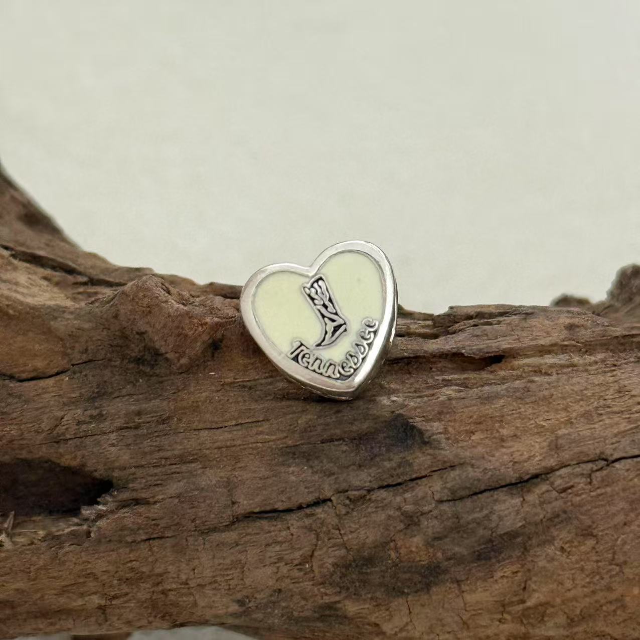 Nashville Tennessee Exclusive Heart Bead Charm for Pandora Bracelet