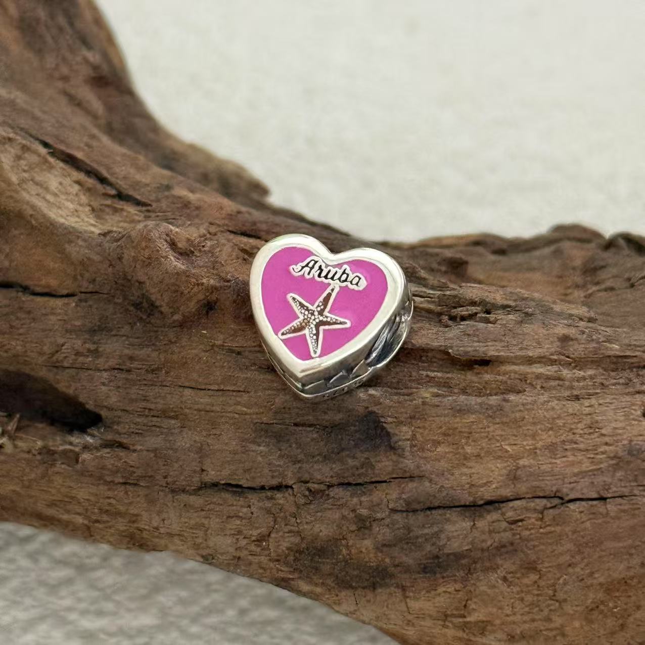 Aruba turtle starfish Exclusive Heart Bead Charm for Pandora Bracelet