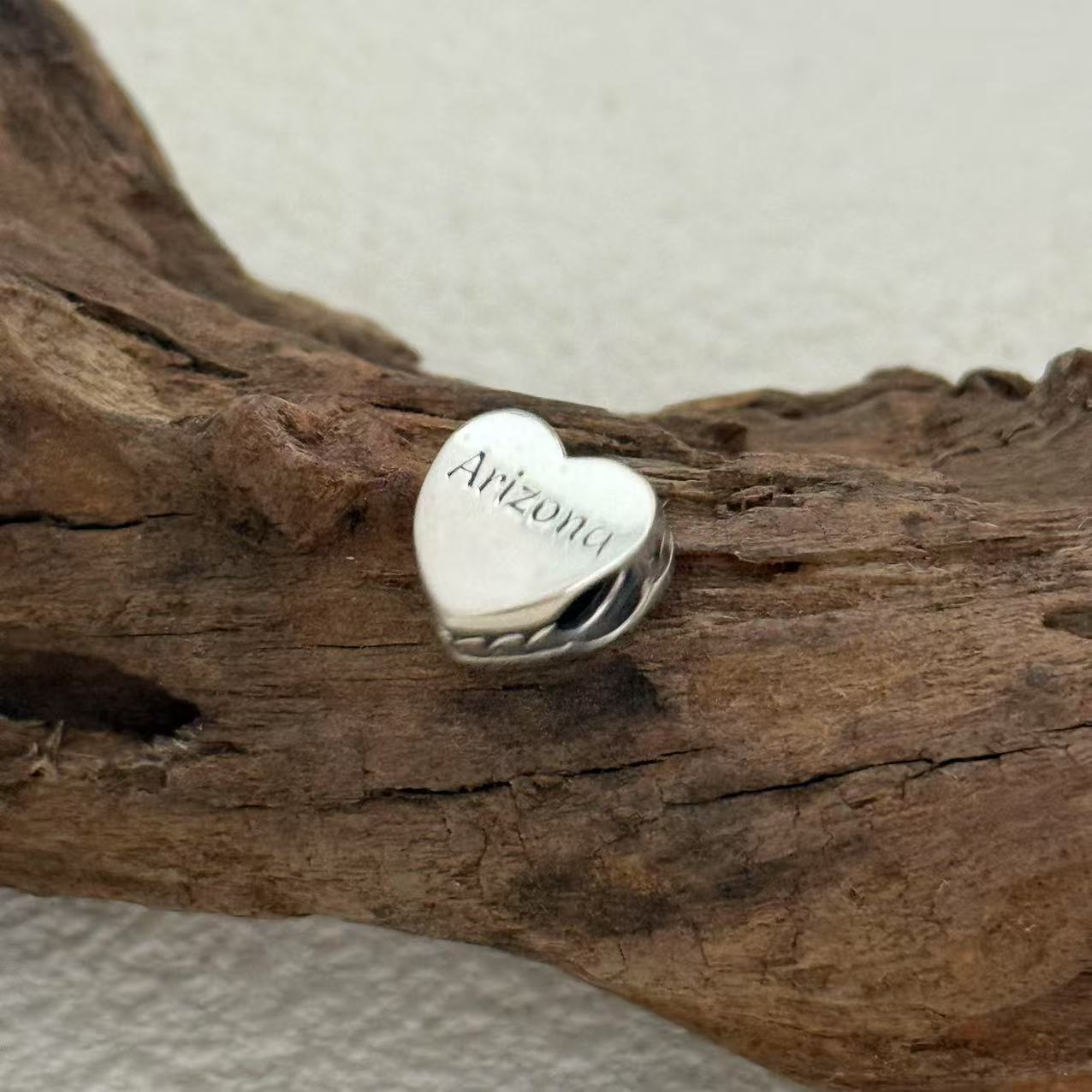 Arizona Exclusive Heart Bead Charm for Pandora Bracelet