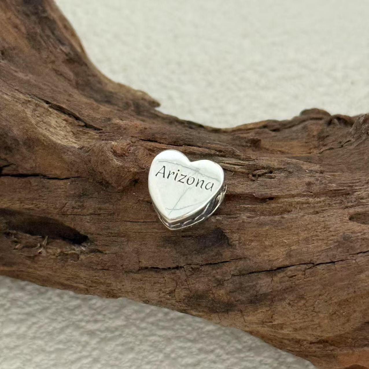 Arizona Exclusive Heart Bead Charm for Pandora Bracelet