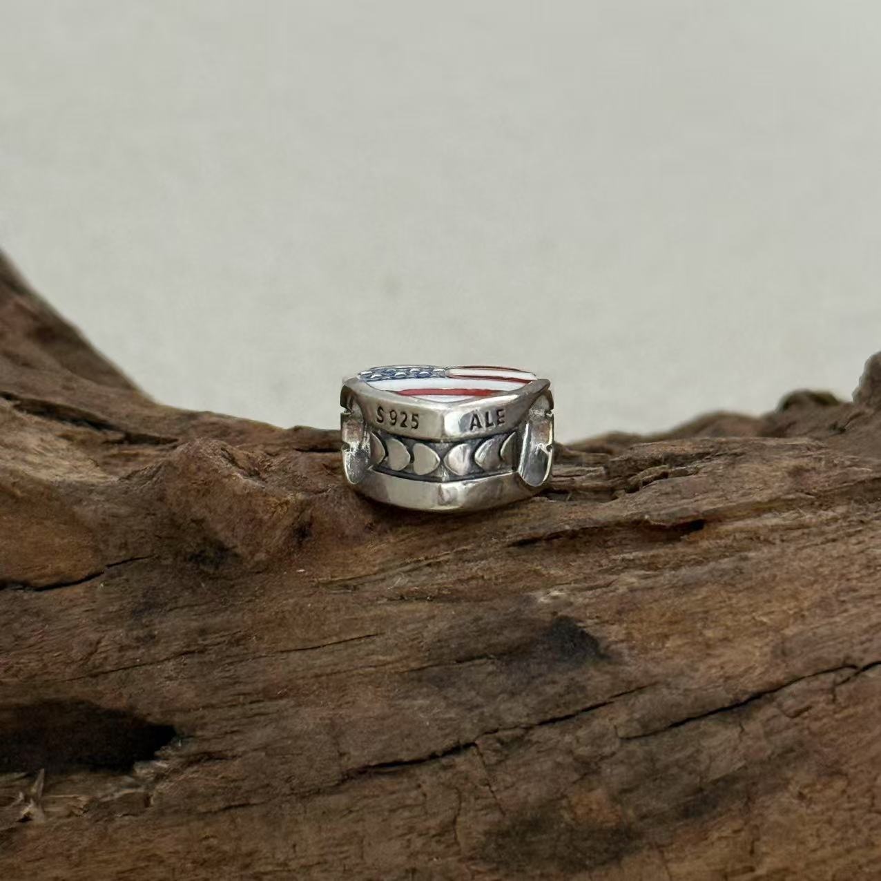 I Love USA Charm Exclusive Heart Bead Charm for Pandora Bracelet