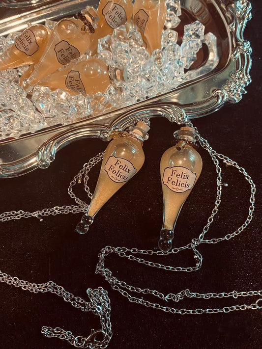 Felix Felicis Necklace-Harry Potter-Lucky Liquid Potion Bottle Necklace