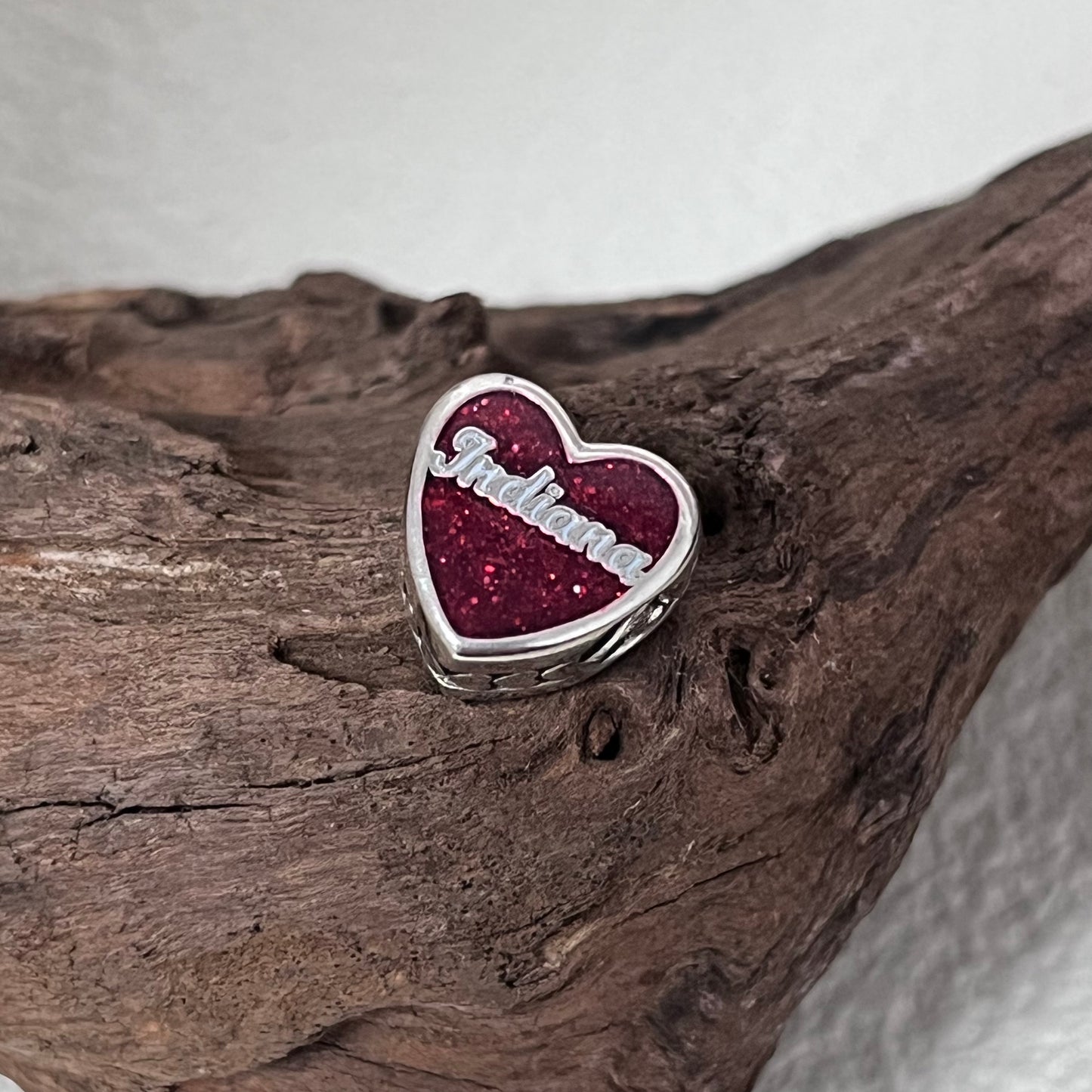 Indiana Exclusive Heart Bead Charm for Pandora Bracelet