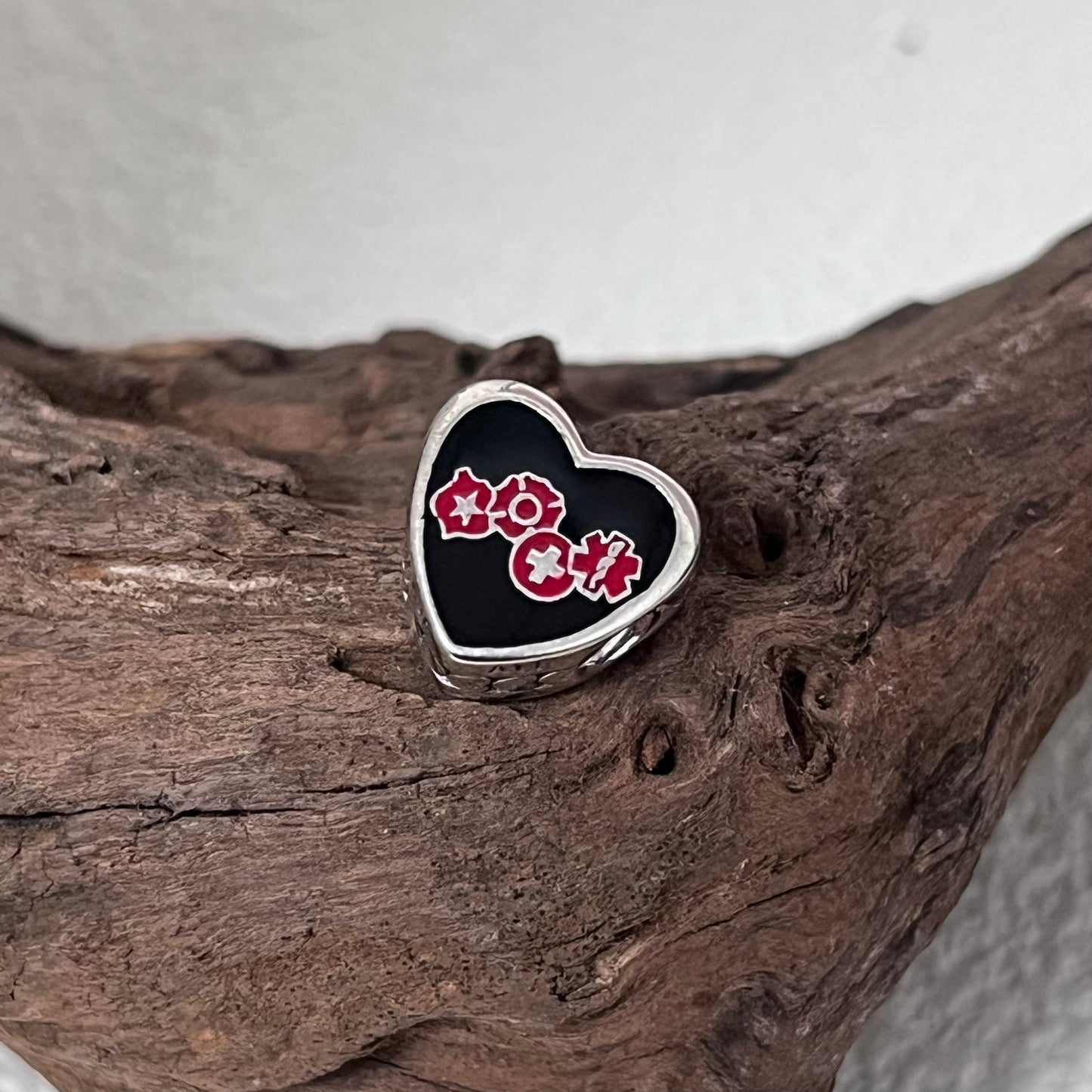 Las Vegas Strong First Responder Exclusive Heart Bead Charm for Pandora Bracelet