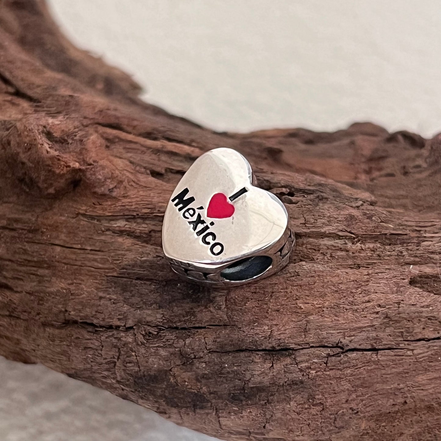 I Love Mexico Exclusive Heart Bead Charm for Pandora Bracelet