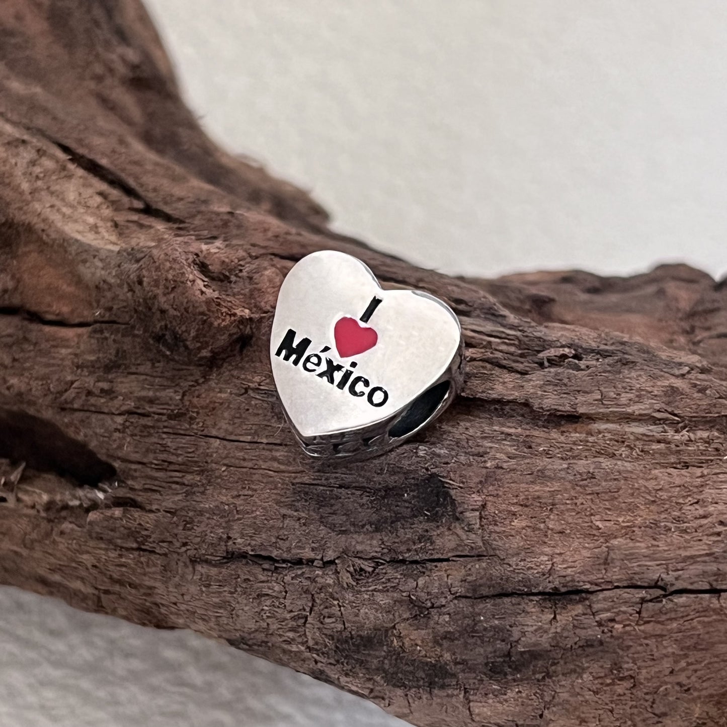 I Love Mexico Exclusive Heart Bead Charm for Pandora Bracelet