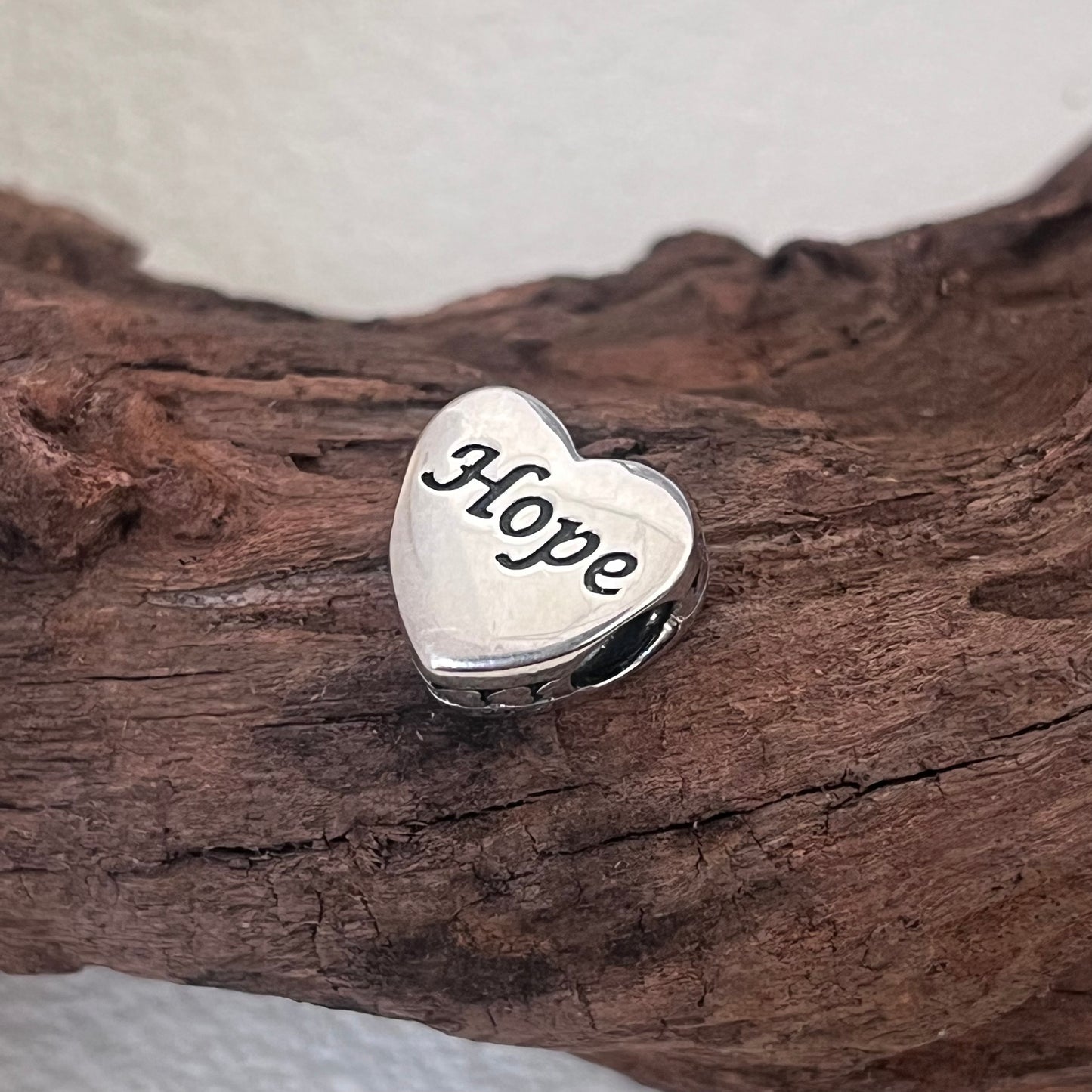 Dove of Hop Exclusive Heart Bead Charm for Pandora Bracelet