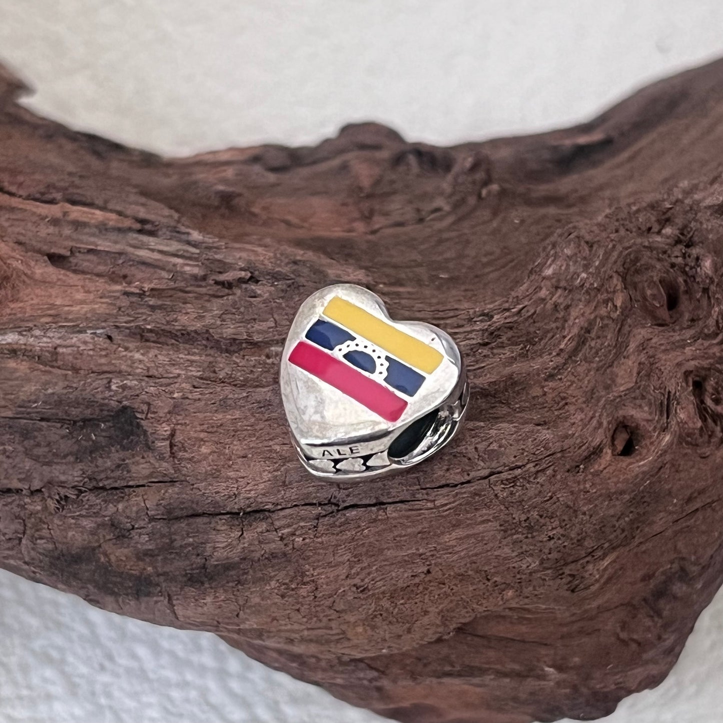 Venezuela Flag Exclusive Heart Bead Charm for Pandora Bracelet