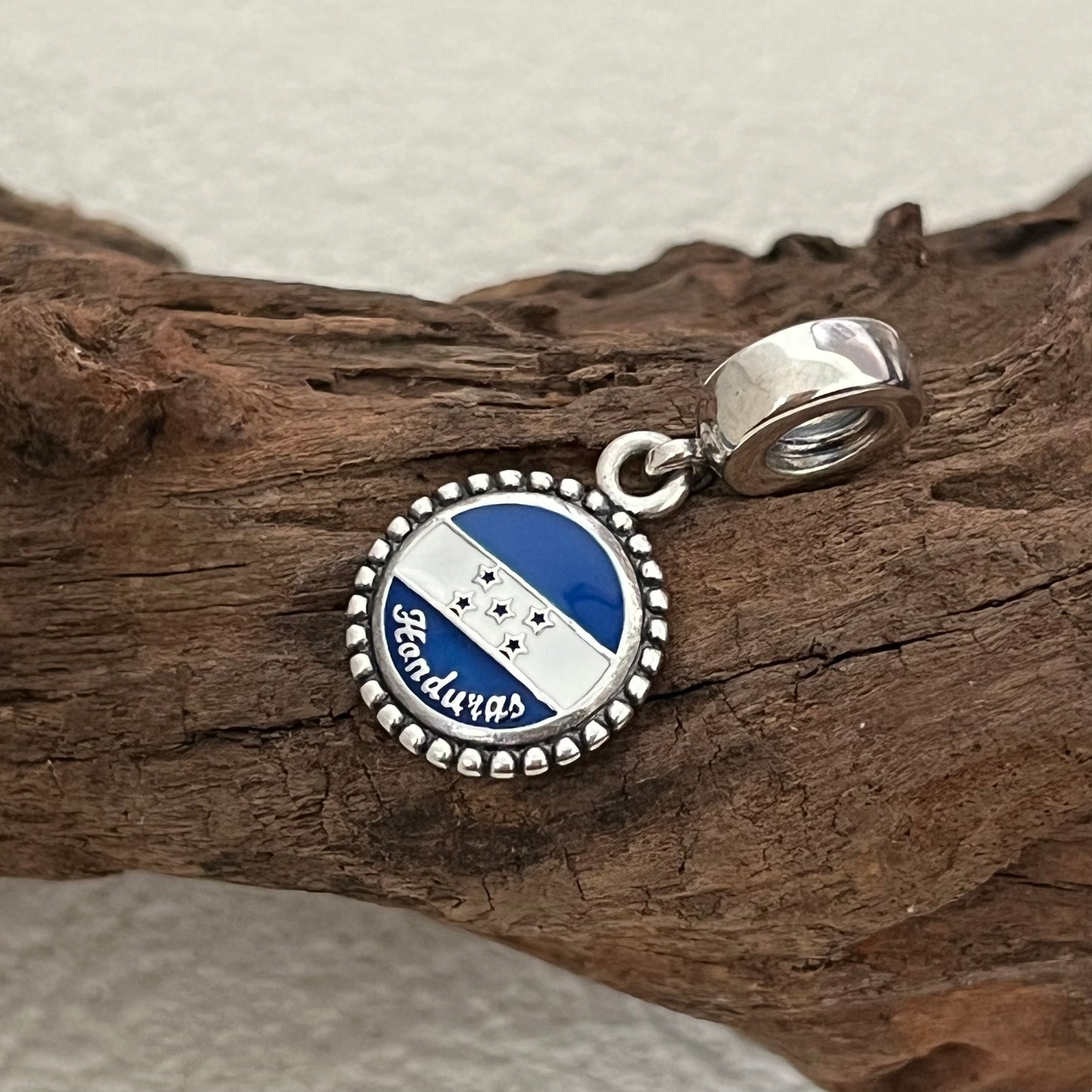 Honduras Flag Exclusive Dangle Charm for Pandora Bracelet