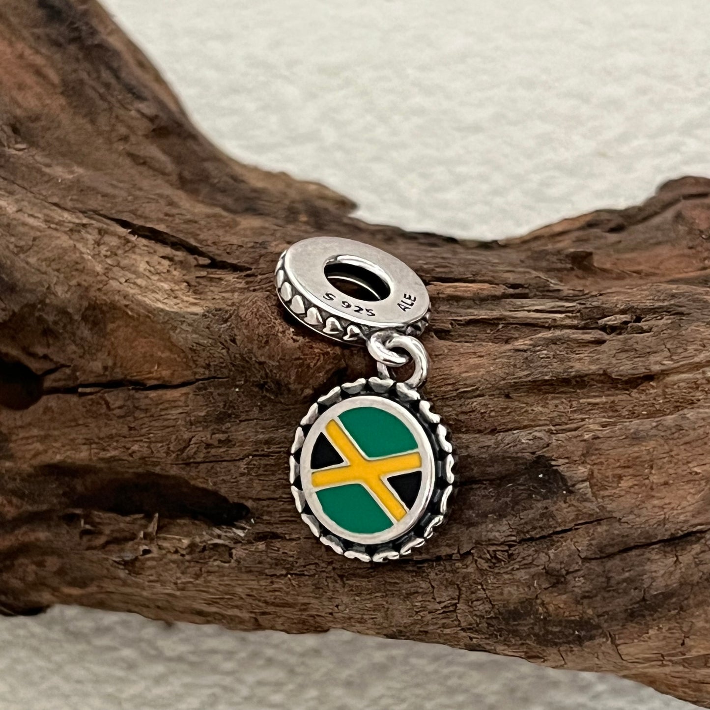 Jamaica Flag Exclusive Dangle Charm for Pandora Bracelet