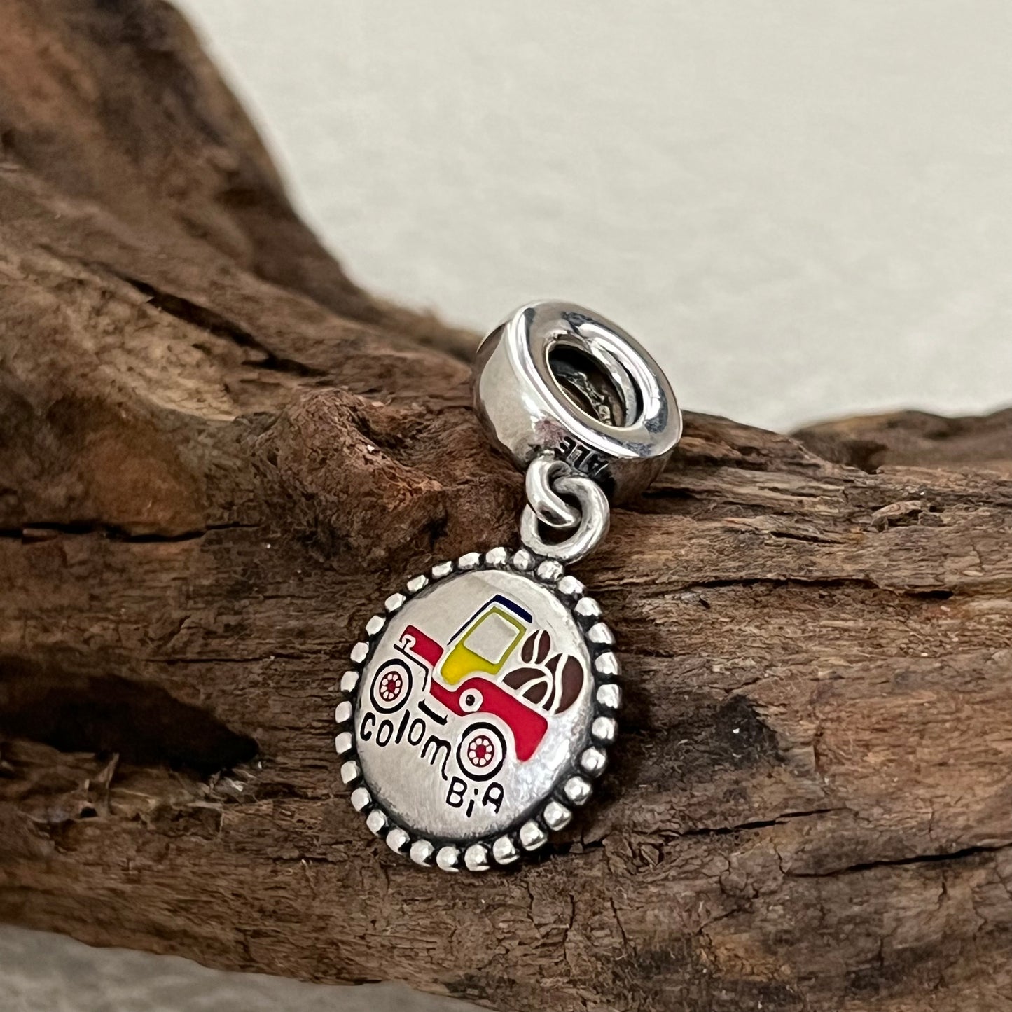 Colombia Exclusive Car Dangle Charm for Pandora Bracelet