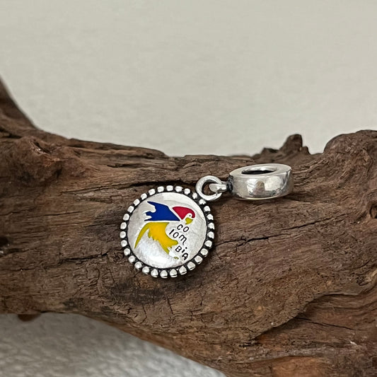 Colombia Parrot Exclusive Dangle Charm for Pandora Bracelet