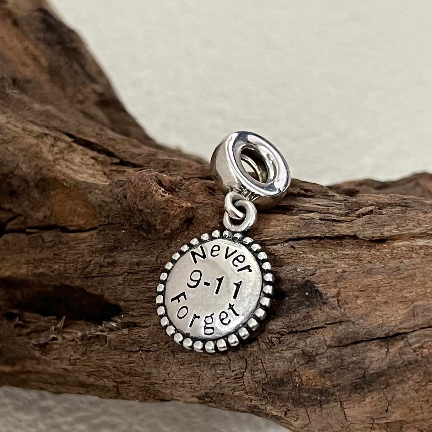 Never Forget 9/11 Commemorative Exclusive Dangle Charm for Pandora Bracelet