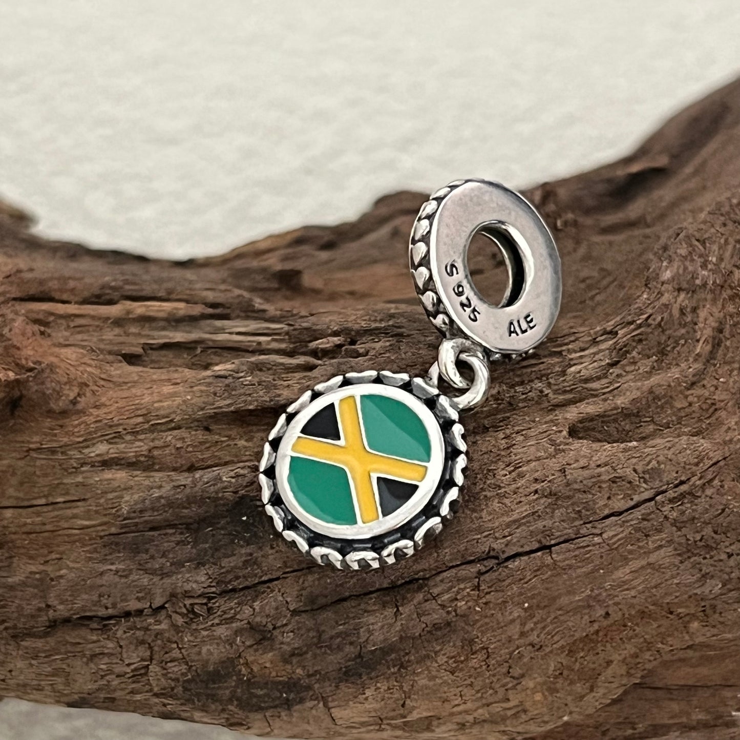 Jamaica Flag Exclusive Dangle Charm for Pandora Bracelet