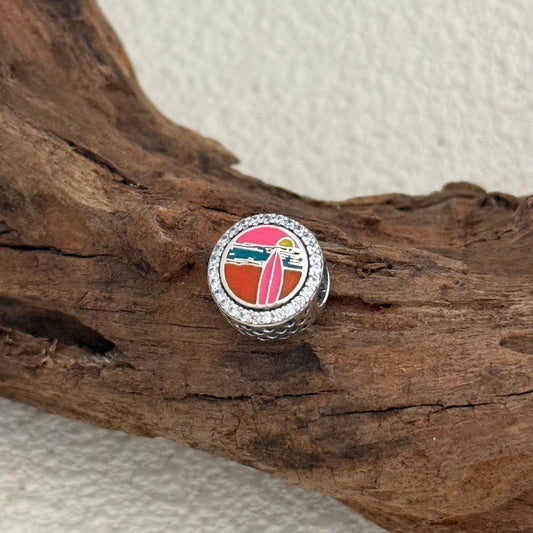 Santa Monica Beach Exclusive Bead Charm S925 Silver for Pandora Bracelet