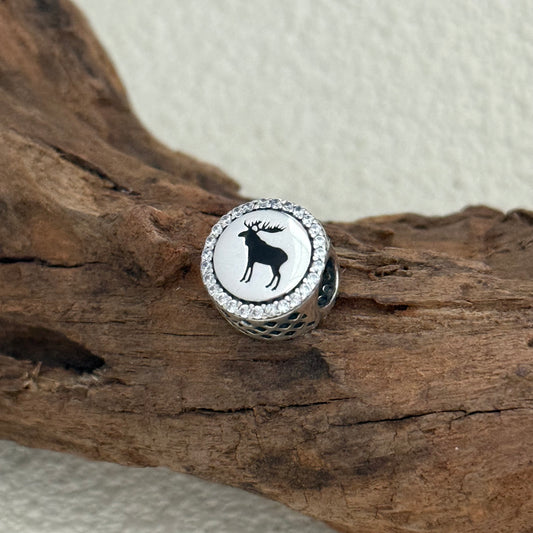 Canada Banff Deer National Park Exclusive Bead Charm S925 Silver for Pandora Bracelet
