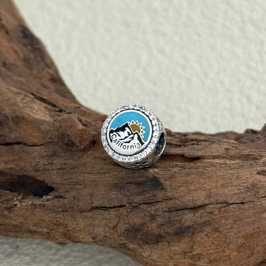 California Exclusive Bead Charm S925 Silver for Pandora Bracelet