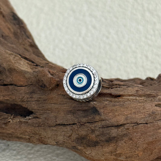 Evil Eye Double Sided Exclusive Bead Charm S925 Silver for Pandora Bracelet