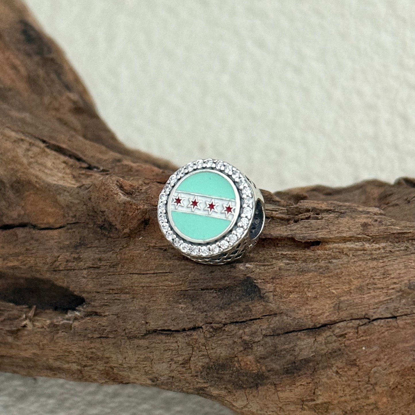 Chicago City Skyline Exclusive Bead Charm S925 Silver for Pandora Bracelet