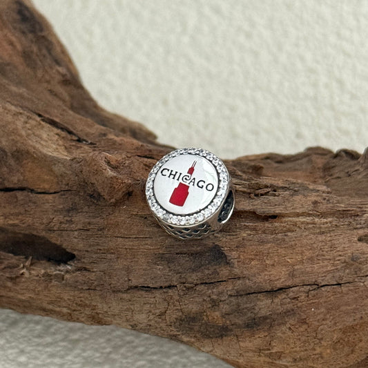 Chicago City Sears Tower Exclusive Bead Charm S925 Silver for Pandora Bracelet