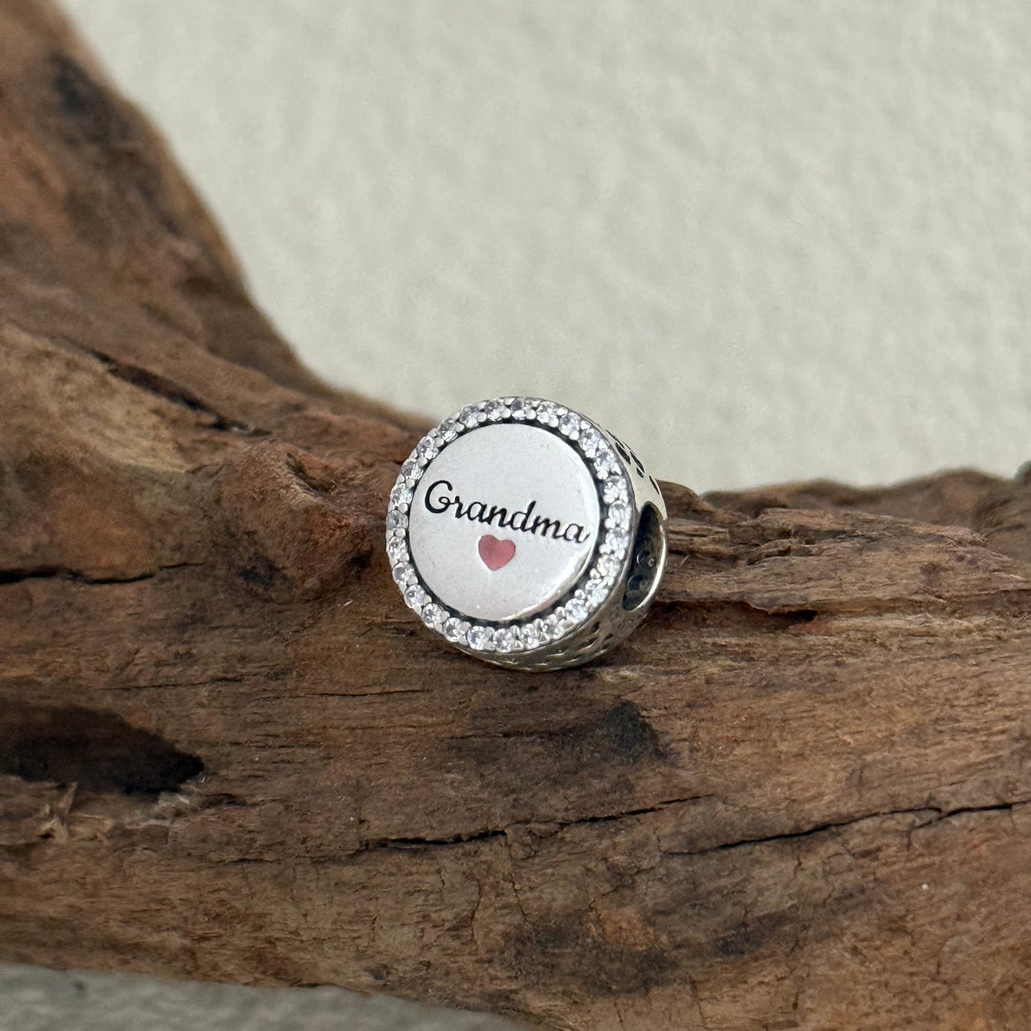Grandma CZ Family Tree Exclusive Bead Charm S925 Silver for Pandora Bracelet