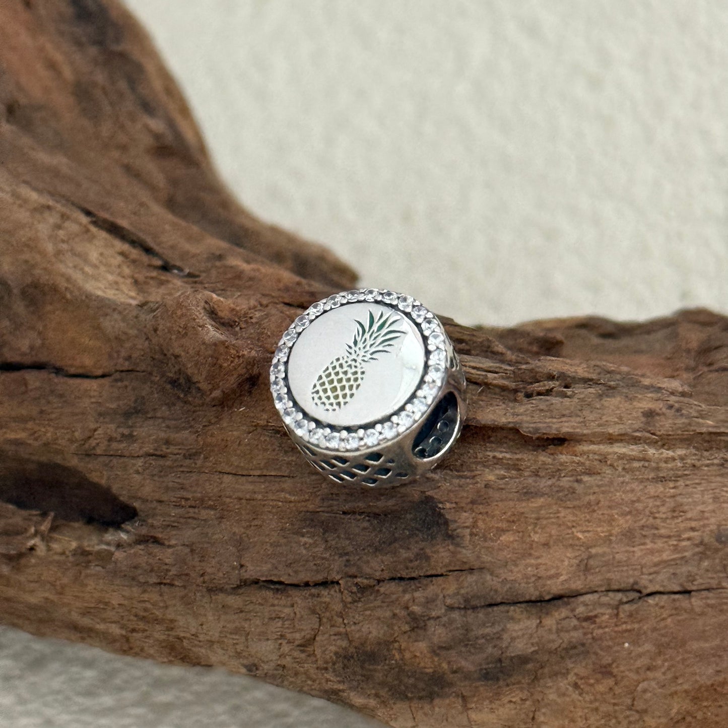 Hawaii Pineapple Exclusive Bead Charm S925 Silver for Pandora Bracelet